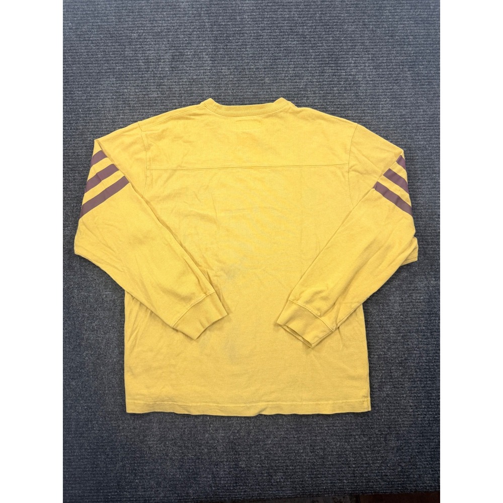 Vintage American Eagle Mens Yellow Long Sleeve Football Tee Shirt Number 6 Large - Picture 9 of 10